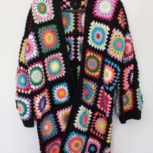 Granny square vintage cardigan